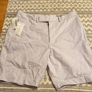RLX Ralph Lauren Men's Light Gray Flat Front Shorts